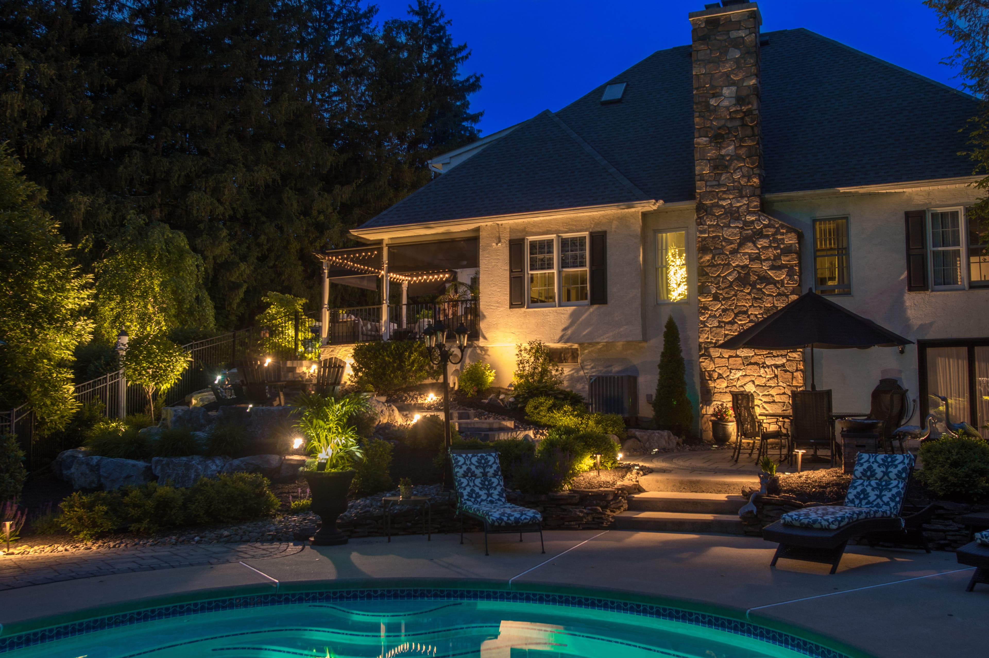 Project Backyard & Pool Lighting Transformation in Bethlehem image